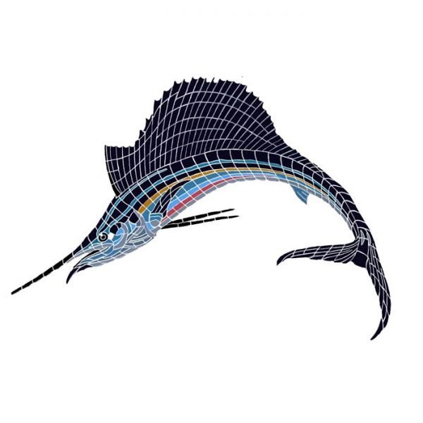 SAILFISH 6' Pool Mosaic Tile