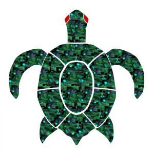 GREEN TURTLE 5" Pool Mosaic Tile